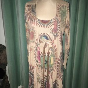 LIQUIDATION SALE * desigual. 2 PC SET DRESS/ CARDIGAN SIZE M